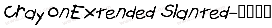 CrayonExtended Slanted字体转换